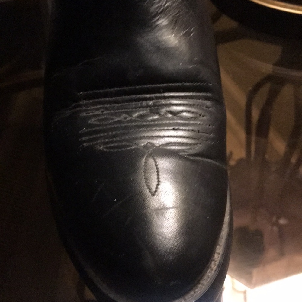 Vintage 1994 black made in Mexico cowboy boots - Picture 4 of 7